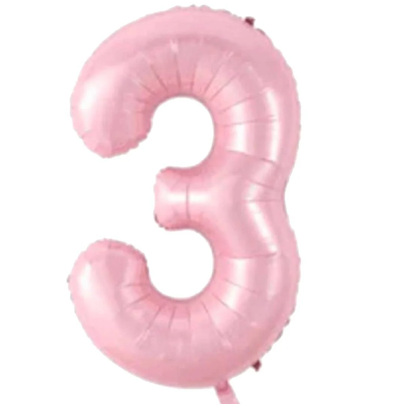 Folyo Balon Pembe 3 34 İnç 76 Cm